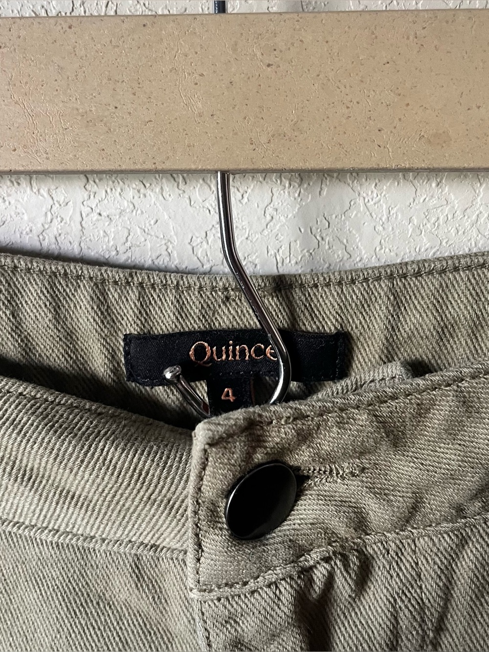Quince Olive Green Barrel Pants - Picture 2 of 5